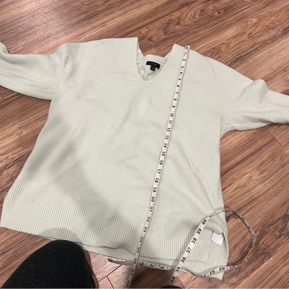 J. Crew Stretch-wool V-neck tunic sweater - Picture 10 of 11